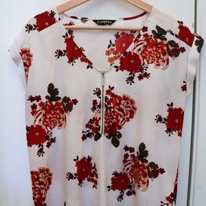 Express floral blouse size M